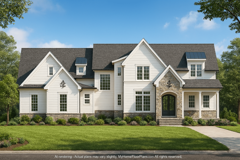 Stunning 2-Story House Plan with CAD Blueprints and Modern Features