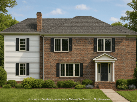 Stunning 2-Story House Plan with CAD Designs & Blueprints