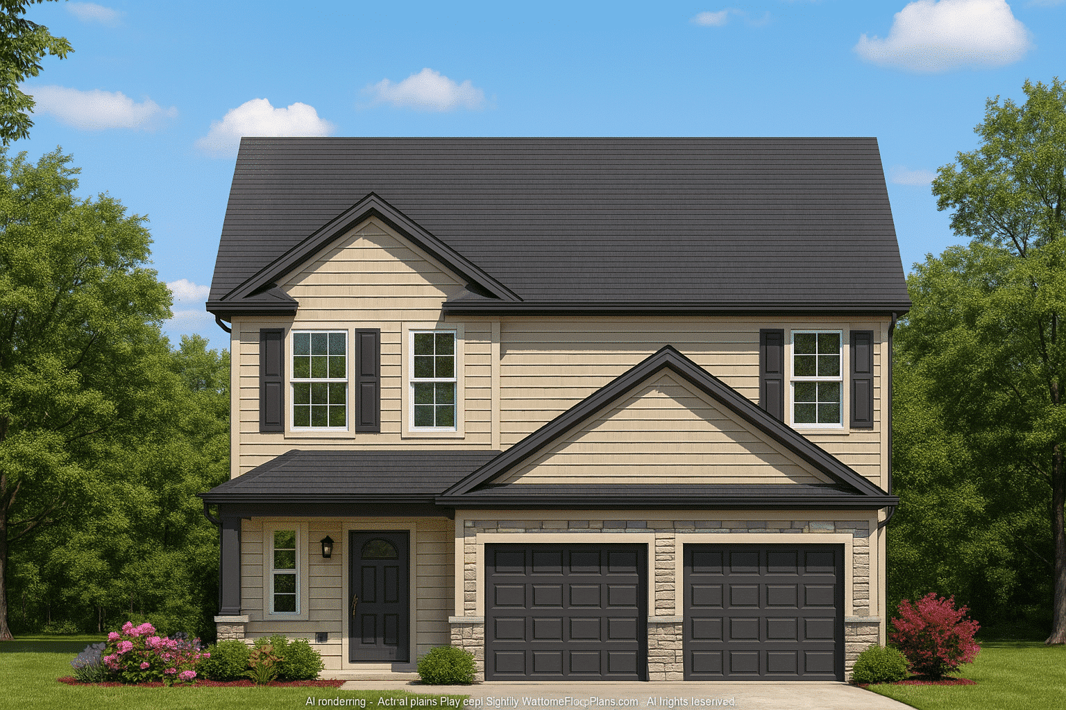 Stunning 2-Story House Plan with CAD Designs & Open Floor Layout