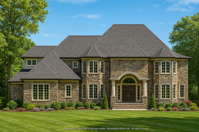 Stunning 2-Story House Plan with CAD-Ready Designs & Classic Appeal