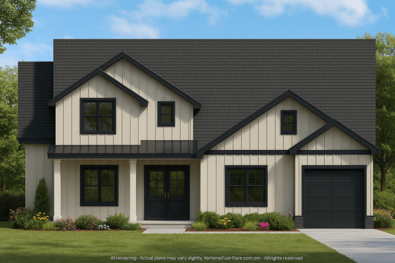 Stunning 2-Story House Plan with Craftsman Style and CAD Designs
