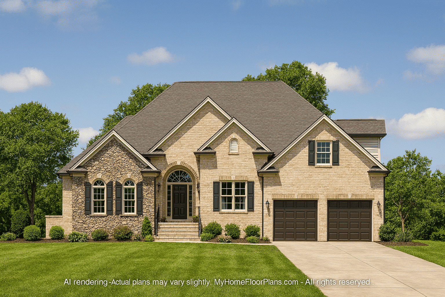 Stunning 2-Story House Plan with European Design