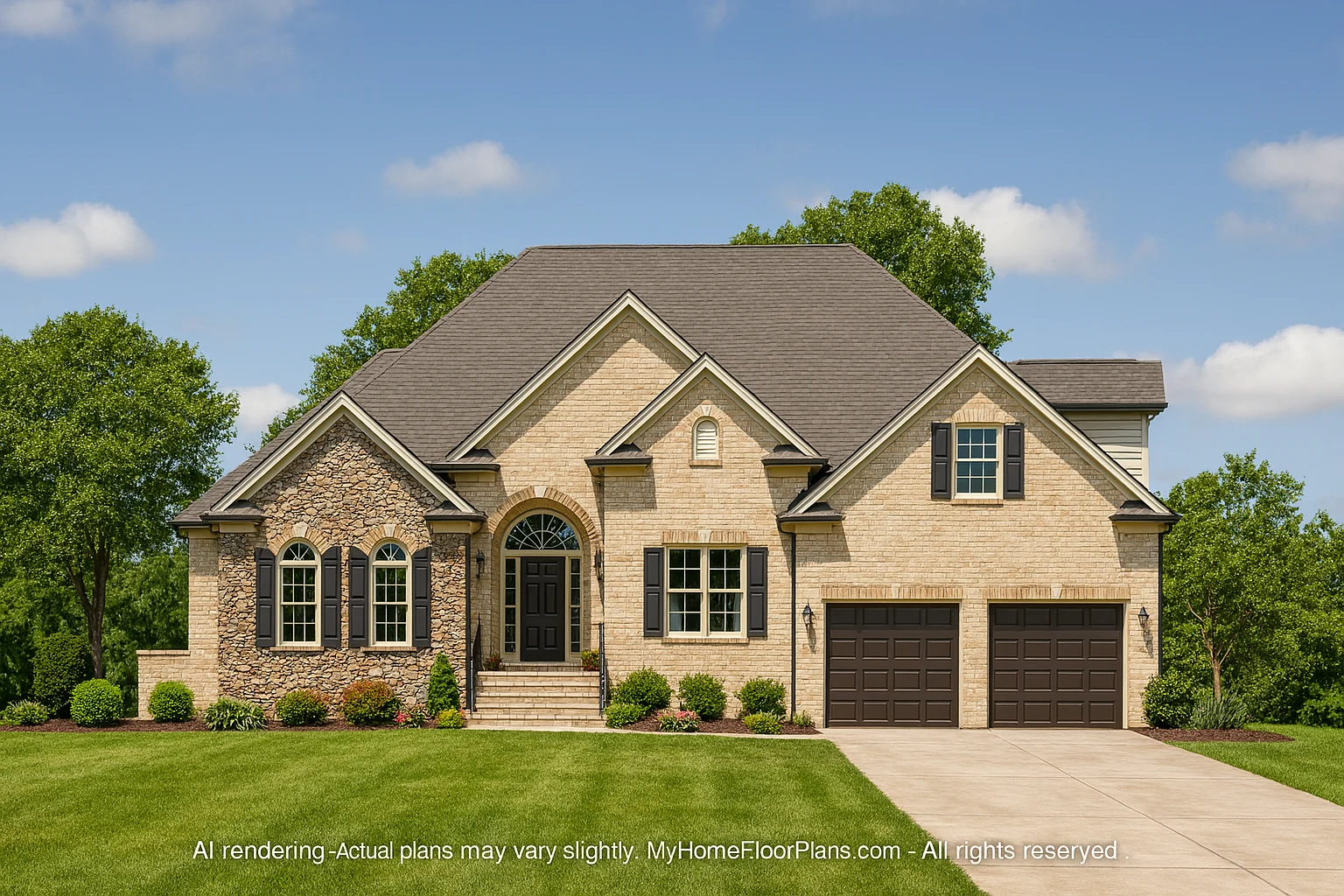 Stunning 2-Story House Plan with European Design