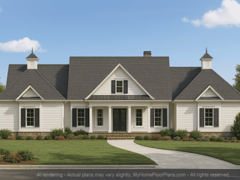Stunning 2-Story House Plan with French Country Charm & Flexible CAD Layout