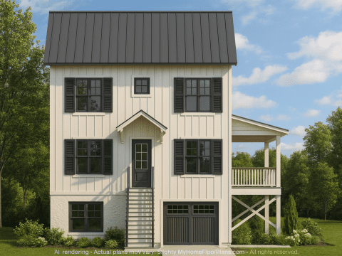 Stunning 2-Story House Plan with Modern Farmhouse Design