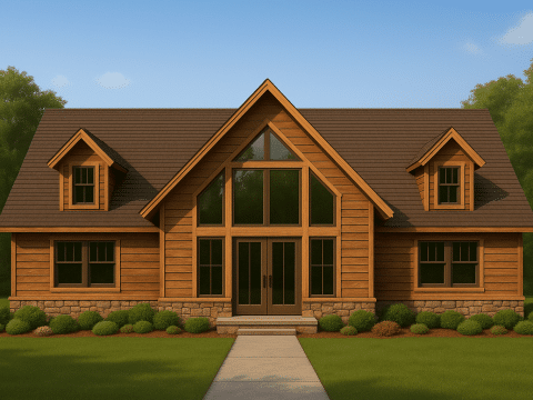 Stunning 2-Story House Plan with Modern Floor Plans & CAD Designs