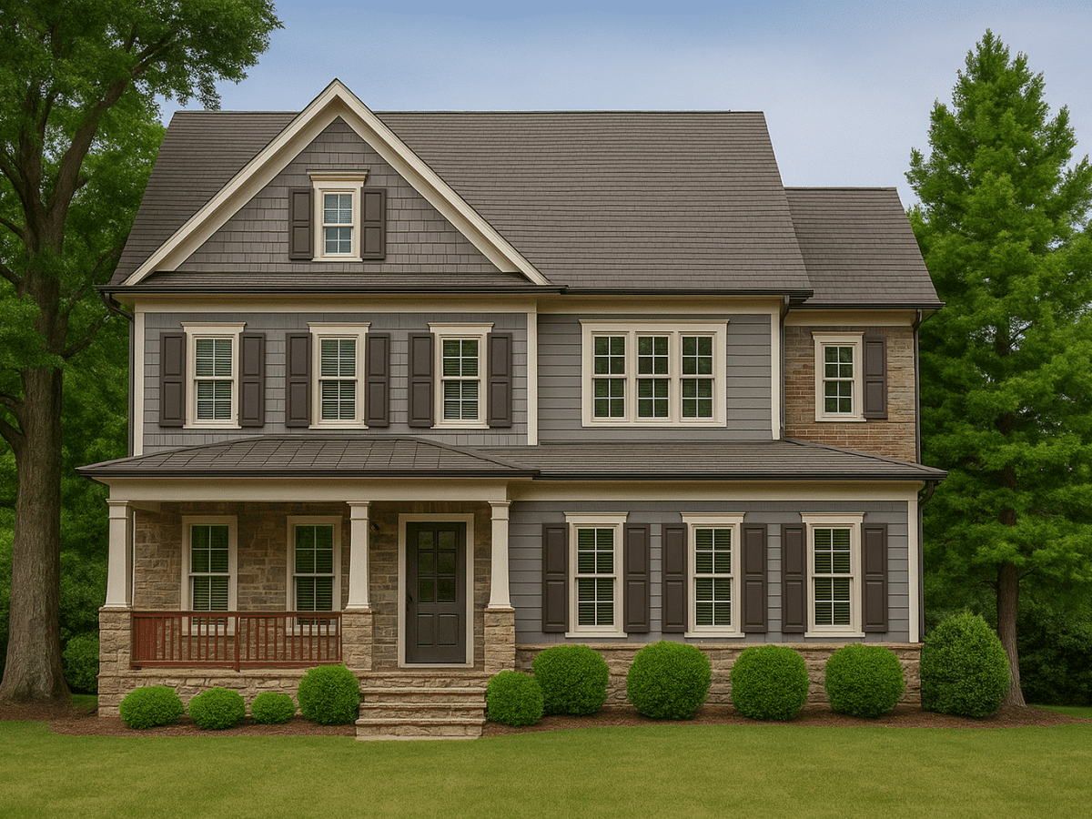 Stunning 2.5-Story House Plan with Colonial Farmhouse Design