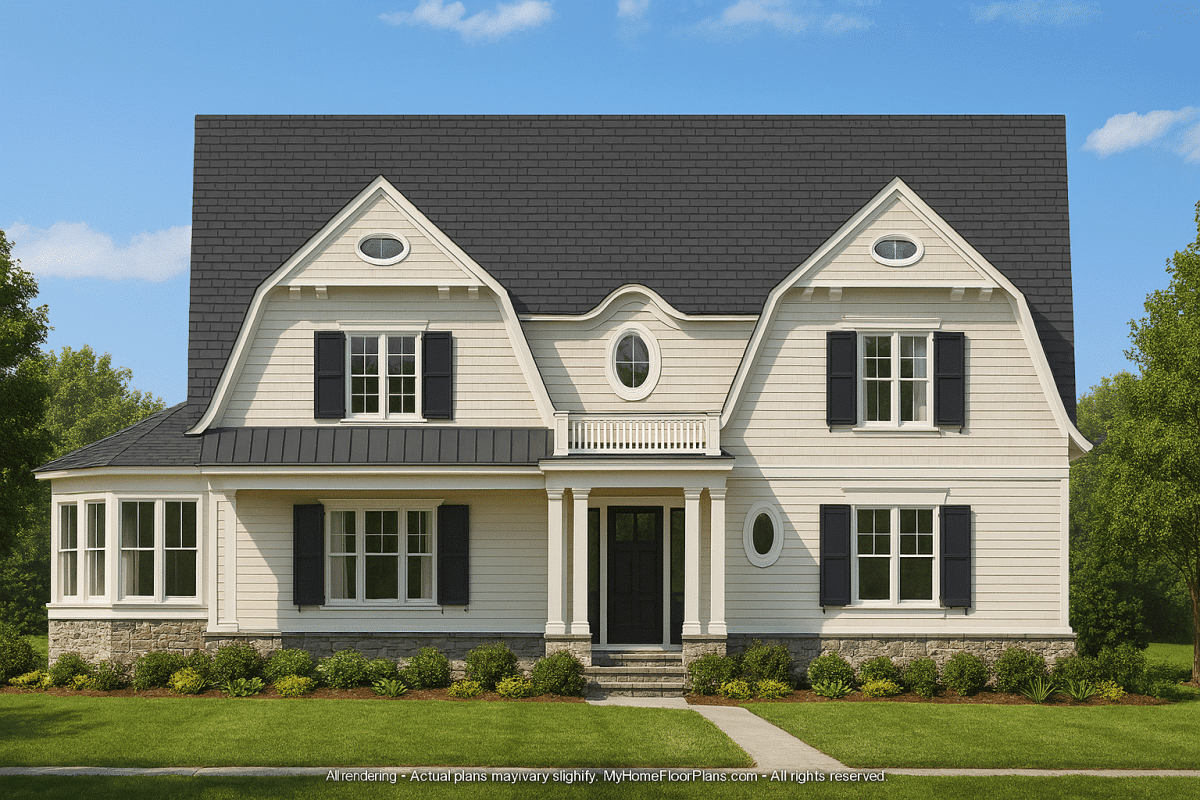 Stunning 4-Story House Plan with 5 Bedrooms & Customizable CAD Designs