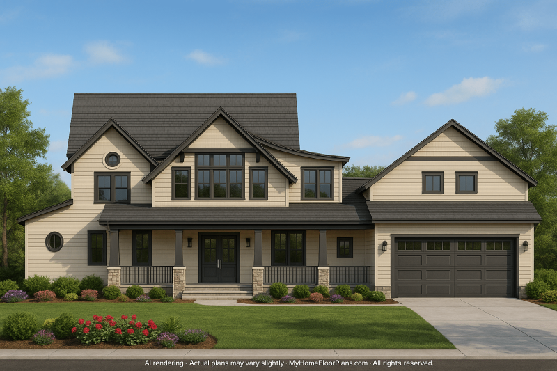 Stunning 5-Bedroom House Plan with Spacious Floor Designs