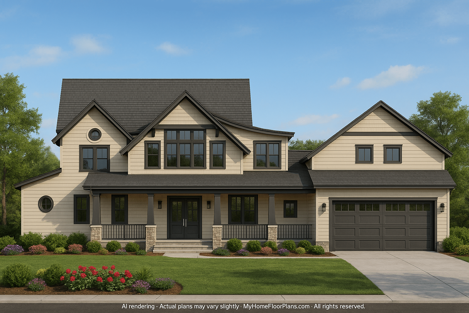 Stunning 5-Bedroom House Plan with Spacious Floor Designs