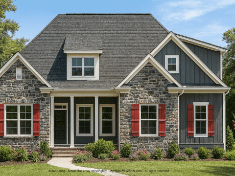 Stunning House Plan with Open Floor Plan and Bonus Room