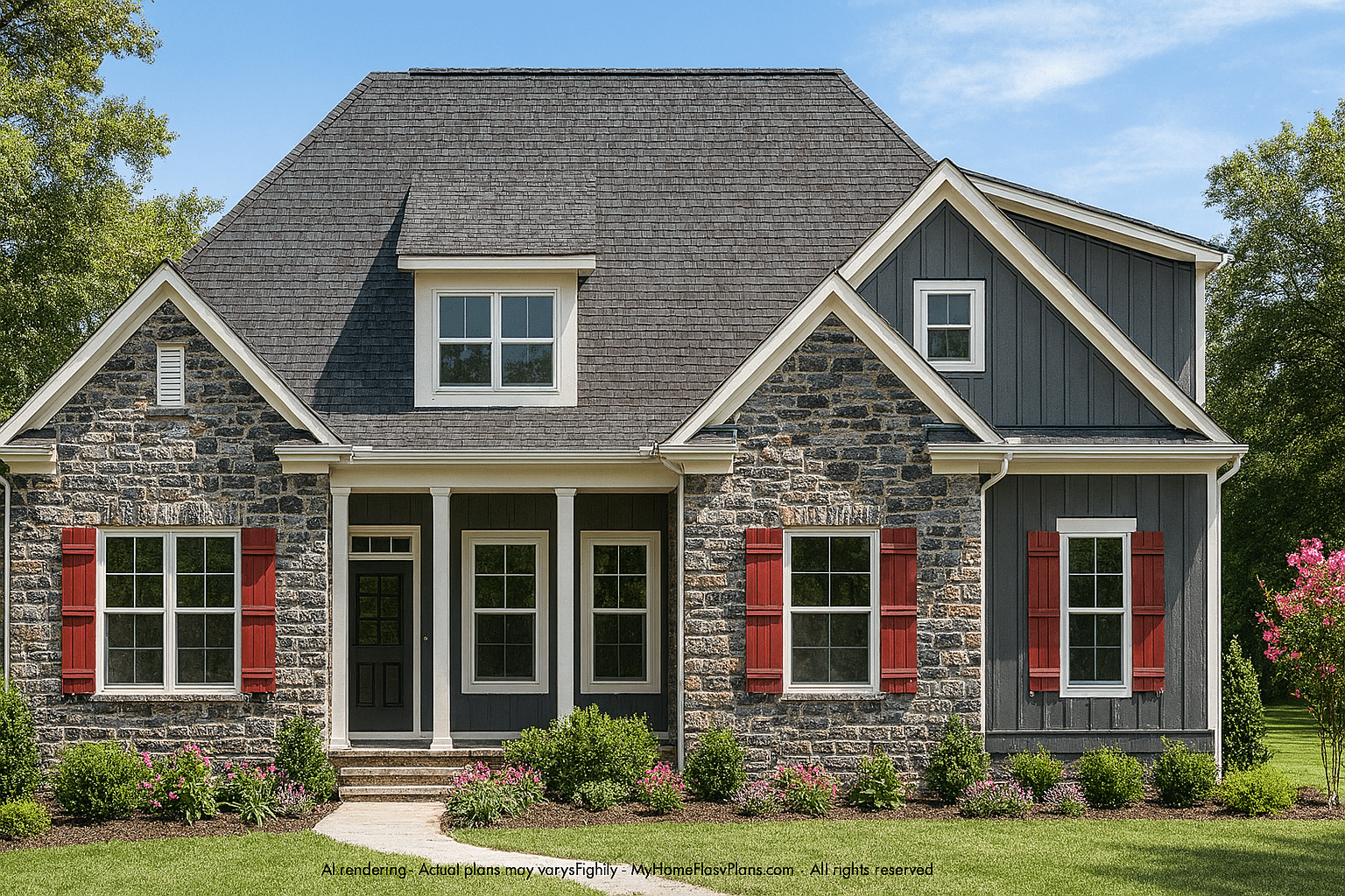 Stunning House Plan with Open Floor Plan and Bonus Room
