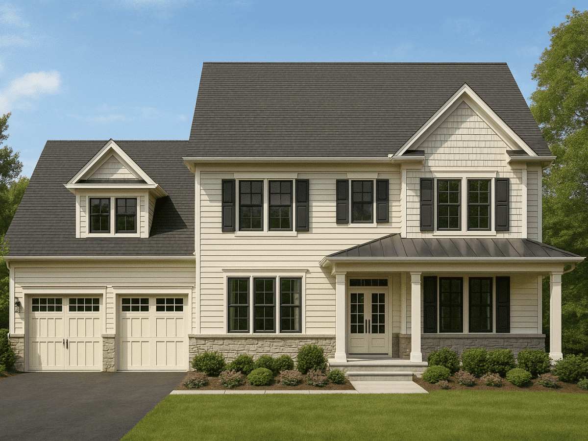 Stylish 2-Story Home Floor Plan with Craftsman Details & 2-Car Garage