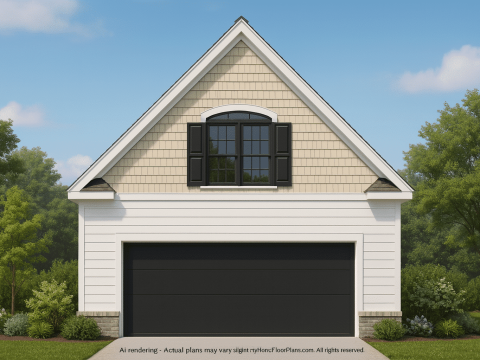 Stylish 24x28 Garage Plan with Living Space and CAD Design