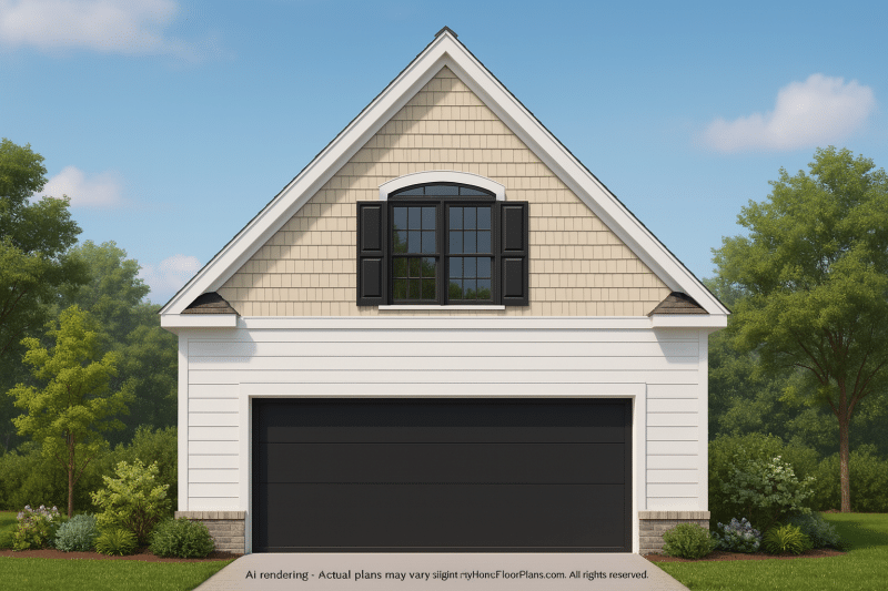 Stylish 24x28 Garage Plan with Living Space and CAD Design
