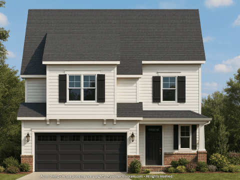 Traditional 2-Story Home Plan with CAD Floor Designs & Features