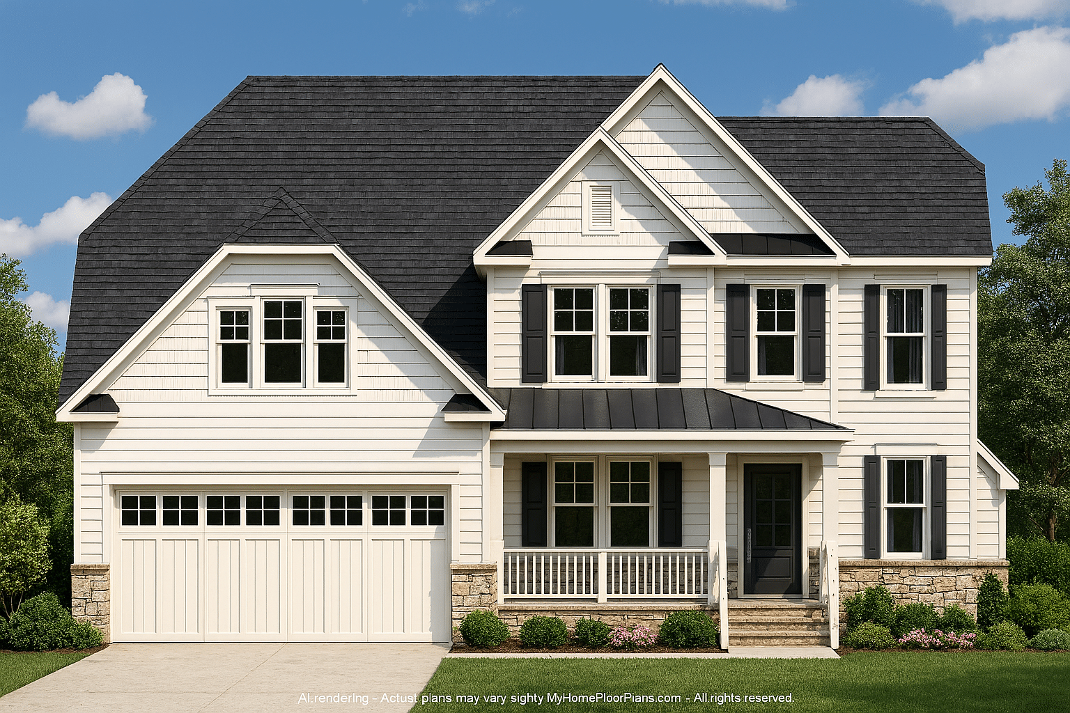 Traditional 2-Story House Plan with 2,641 Sq Ft and CAD Blueprints