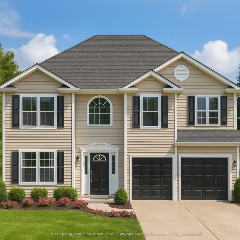 Traditional 2-Story House Plan with Open Layout & CAD Blueprints