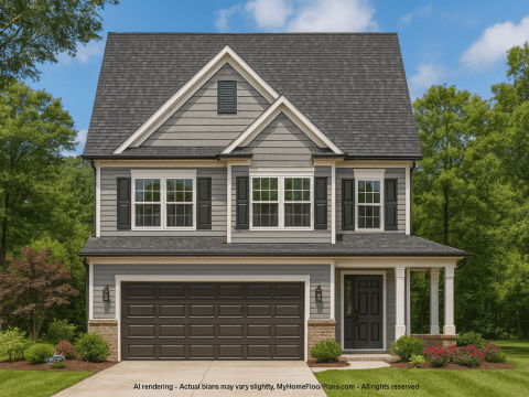 Traditional 2-Story House Plan with Open Layout and CAD Blueprints