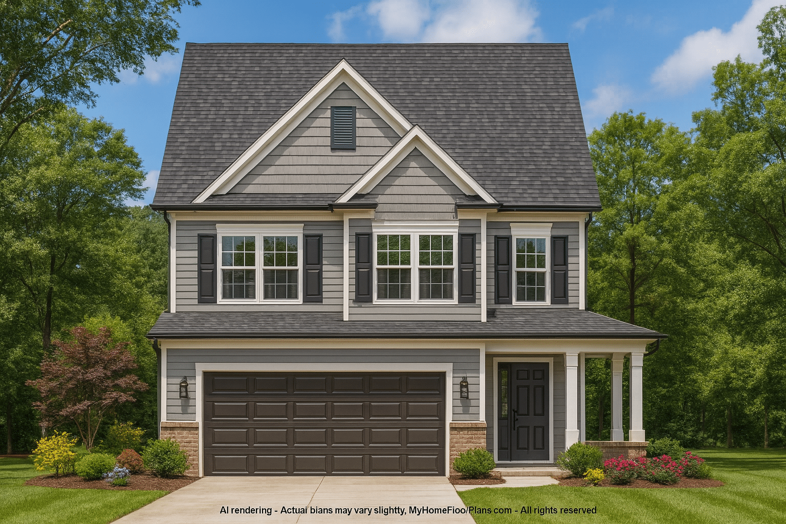 Traditional 2-Story House Plan with Open Layout and CAD Blueprints