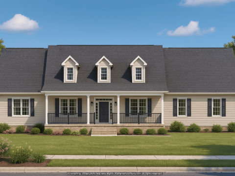 Traditional Cape Cod Home Plan with Spacious Floor Designs