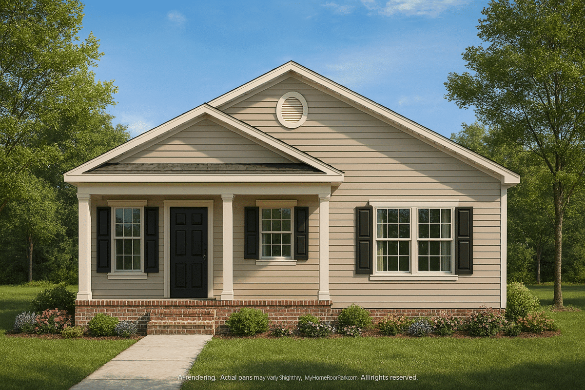 Traditional Cottage House Plan with Cozy 1-Story Layout