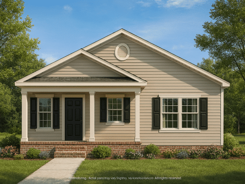 Traditional Cottage House Plan with Cozy 1-Story Layout