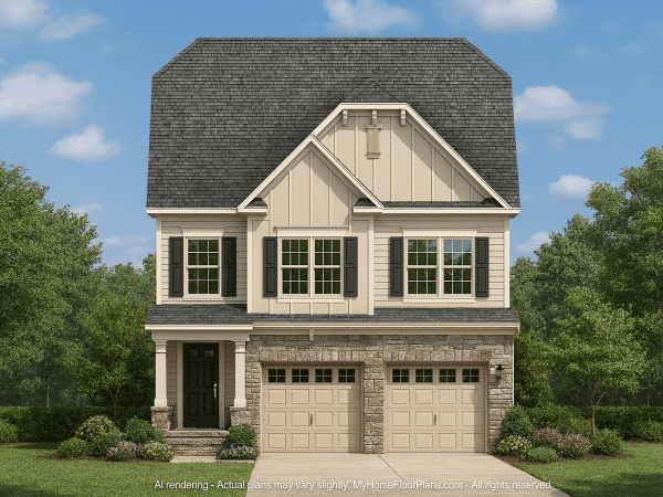 Traditional Craftsman Home Floor Plan with Smart Layout and CAD Designs