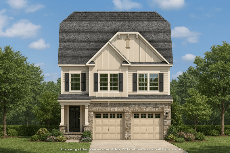 Traditional Craftsman Home Floor Plan with Smart Layout and CAD Designs