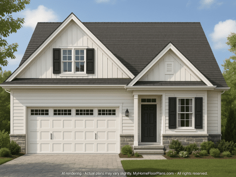 Traditional Craftsman Home Plan with Spacious Floor Designs