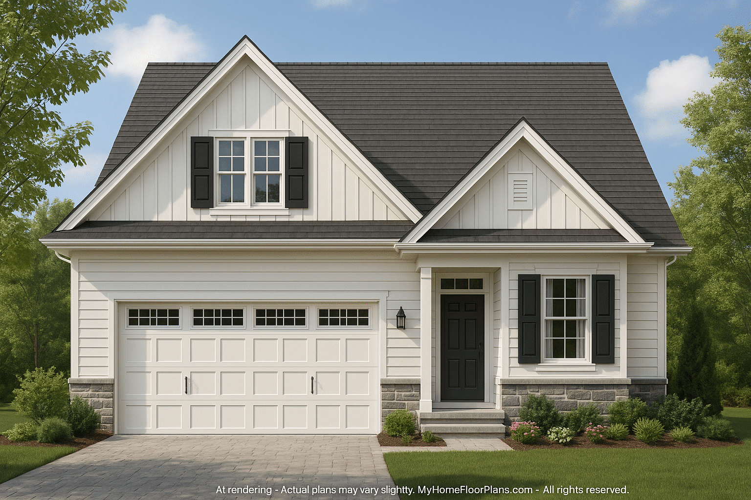 Traditional Craftsman Home Plan with Spacious Floor Designs
