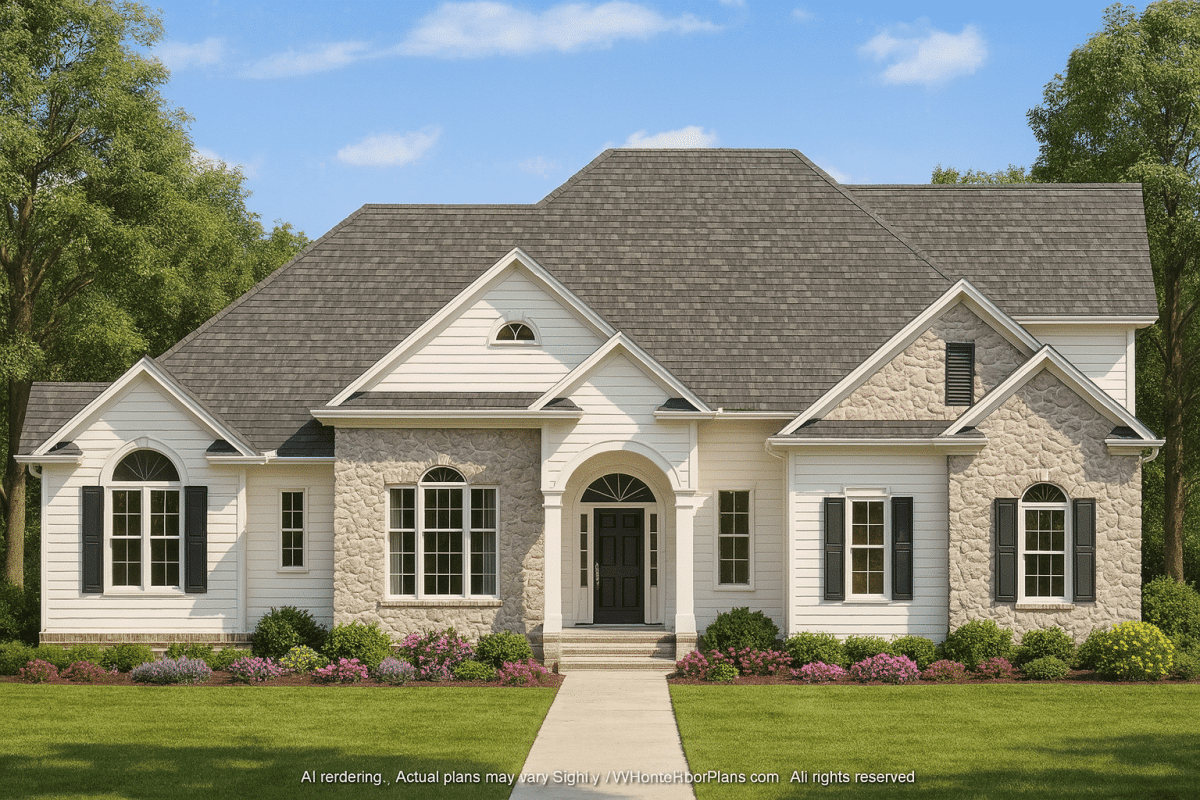Traditional Craftsman Home Plan – 2,520 Sq. Ft. with Vaulted Ceilings & Open Layout