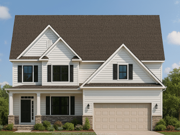 Traditional Craftsman House Plan with 2 Stories and Smart Layout