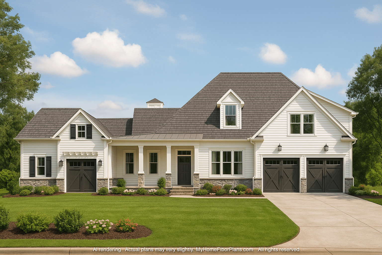 Traditional Craftsman House Plan with 4 Bedrooms and Wraparound Outdoor Living