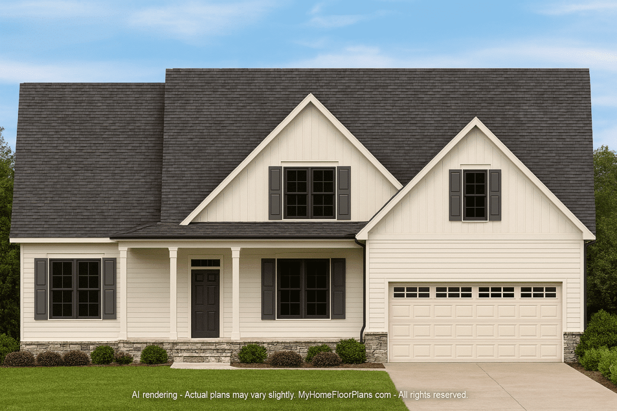 Traditional Home Plan with CAD Designs & Functional Blueprint