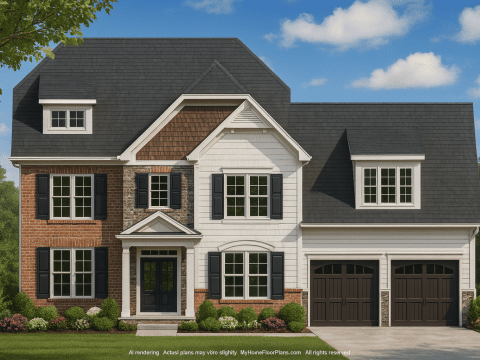 Traditional Home Plan with CAD Designs and 2-Story Layout