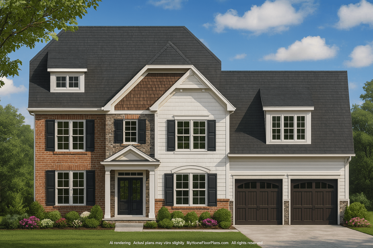 Traditional Home Plan with CAD Designs and 2-Story Layout