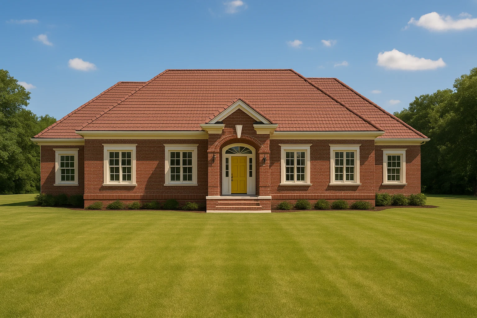 Traditional Home Plan with Open Floor Blueprint and CAD Designs