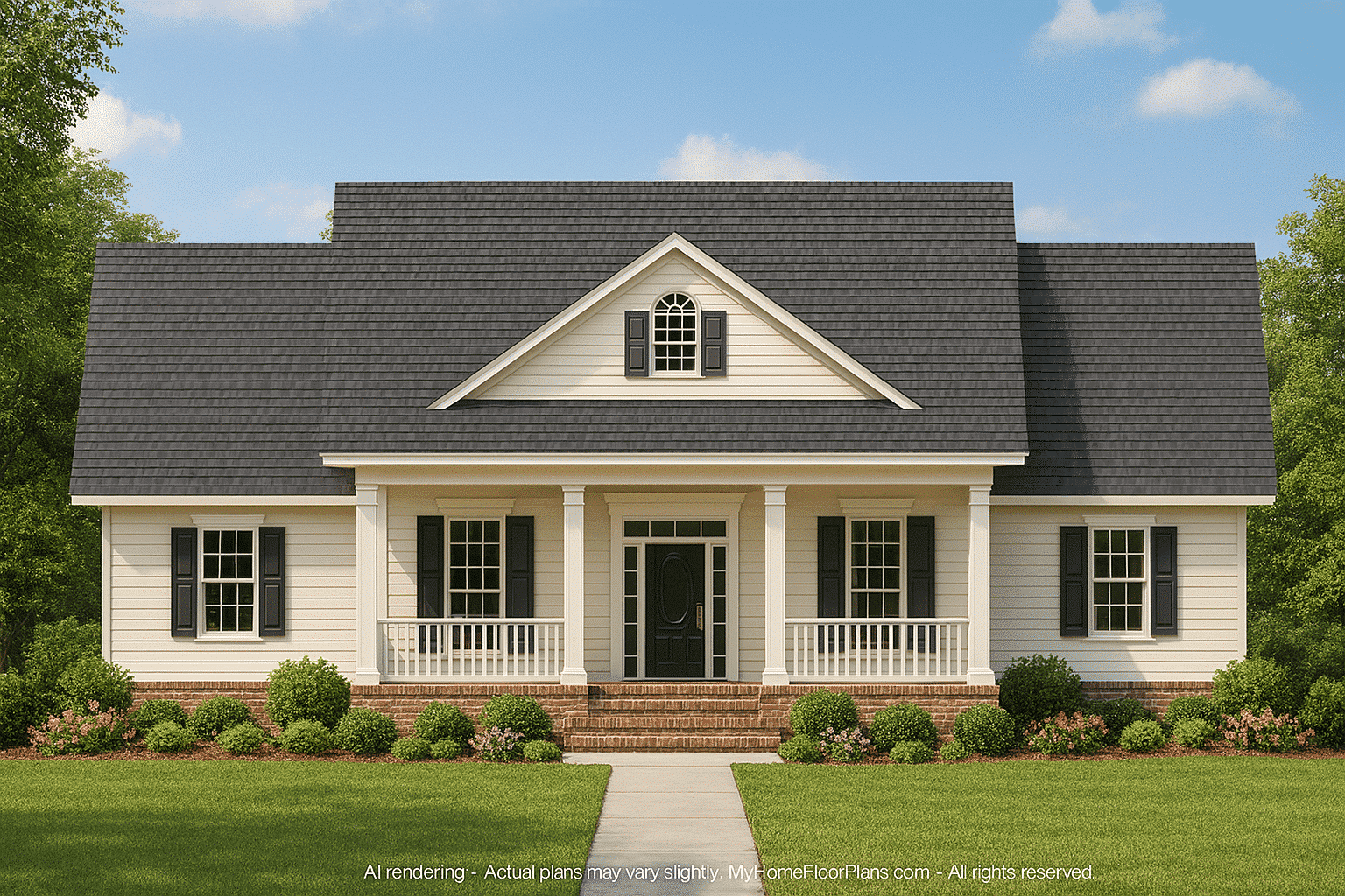 Traditional Home Plan with Spacious Floor Layout and CAD Designs