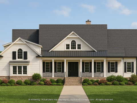 Traditional Luxury House Plan with Grand Spaces & Timeless Elegance