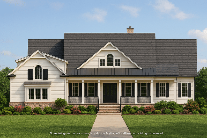 Traditional Luxury House Plan with Grand Spaces & Timeless Elegance