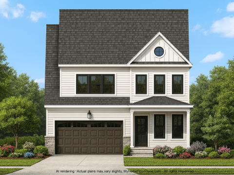 Two-Story Craftsman House Plan with 4 Bedrooms & Open Floor Layout