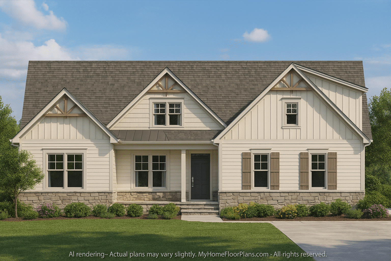 Versatile Craftsman House Plan with Vaulted Ceilings & Outdoor Living