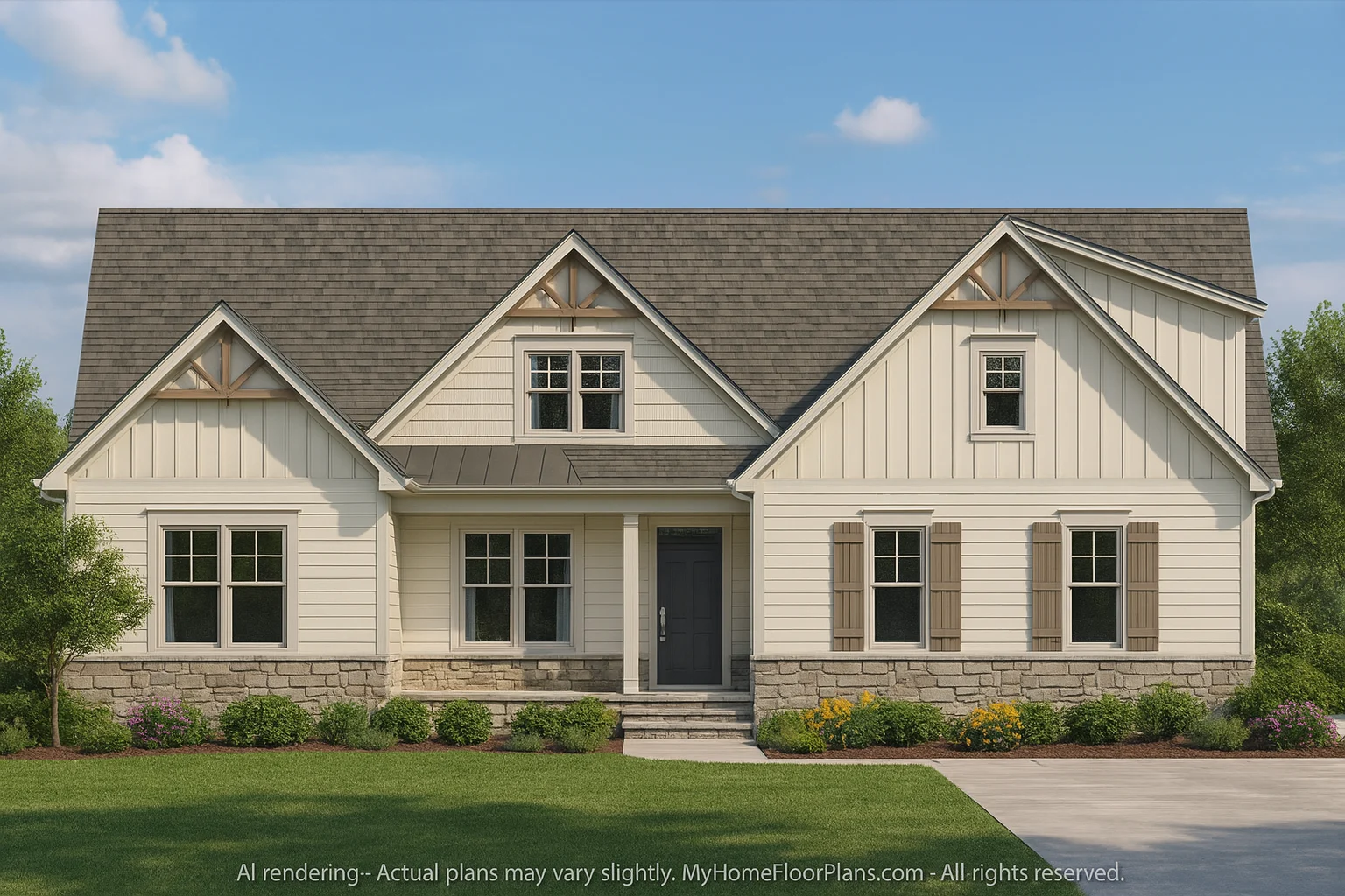 Versatile Craftsman House Plan with Vaulted Ceilings & Outdoor Living