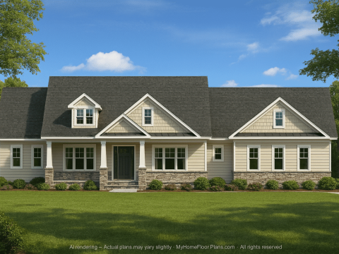 Versatile House Plan with Bonus Room, Workshop & CAD Designs