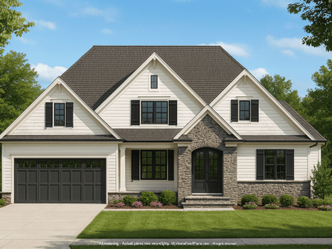 Well-Designed 2-Story House Plan with CAD Architecture & Blueprint