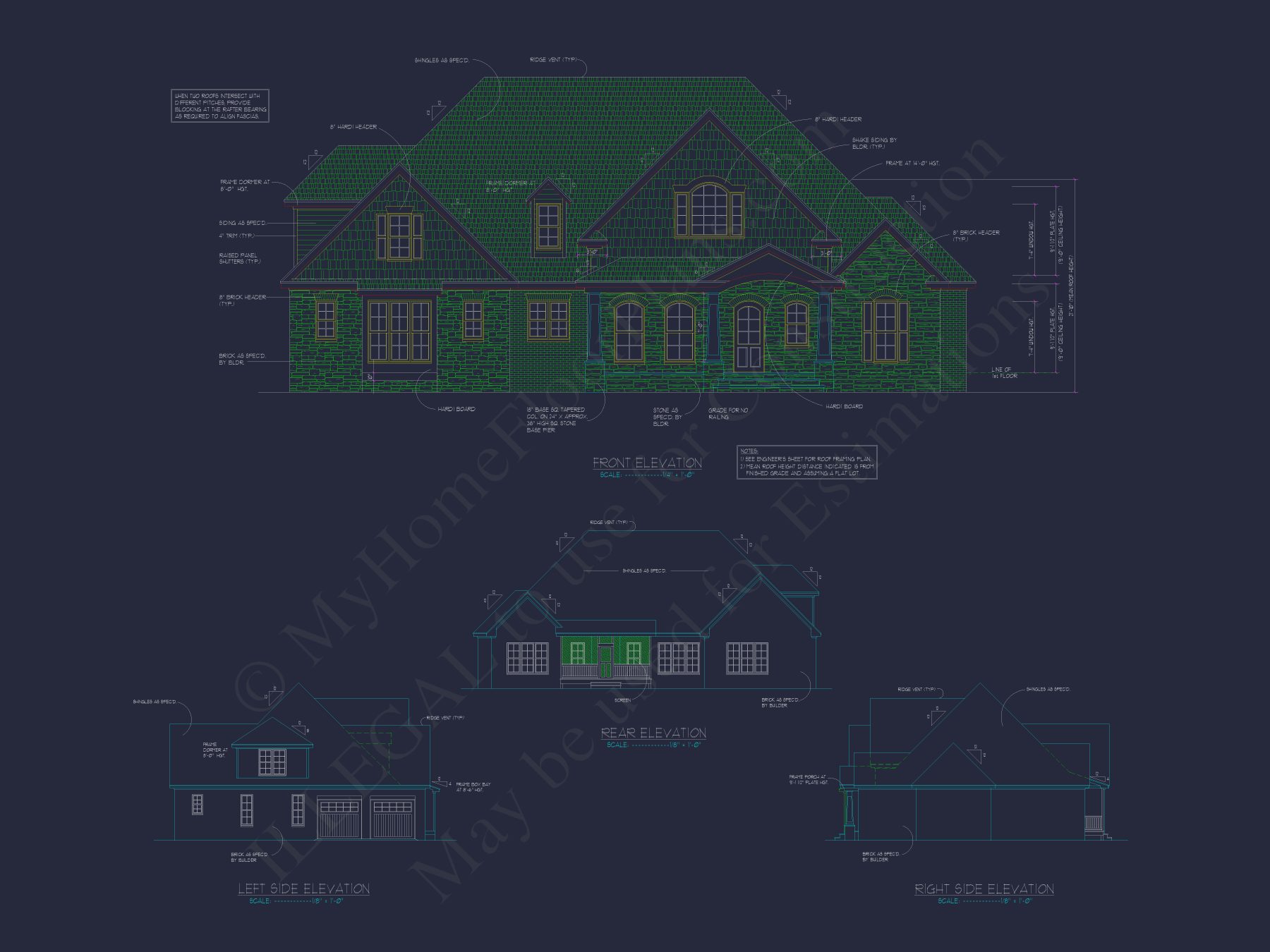 16-1066 HOUSE PLAN - Stunning house Plan with Floor Blueprint & CAD Designs_Page_01