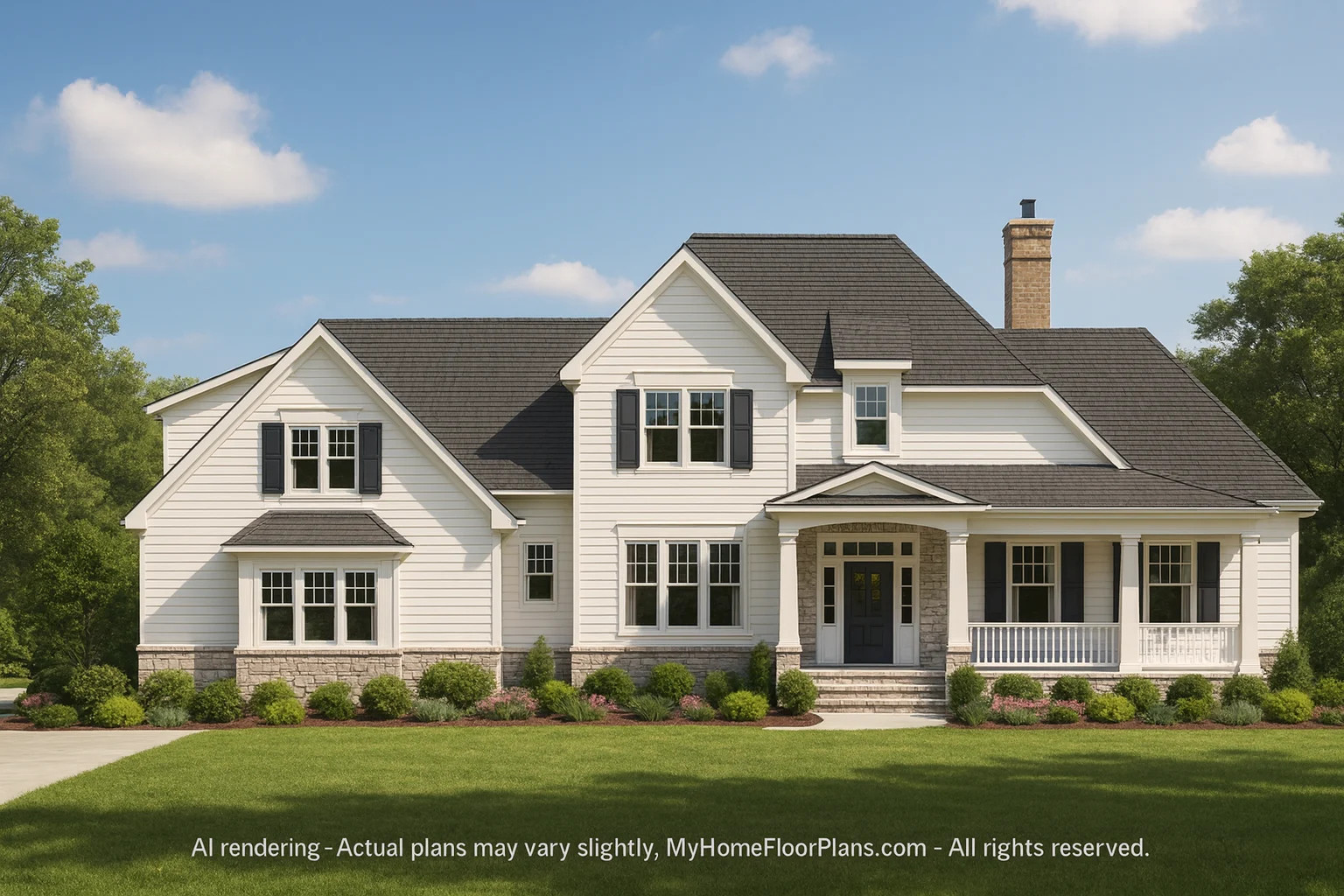 2-Story Architectural Floor Plan with CAD 3,201 Sq Ft Beach-Inspired Design
