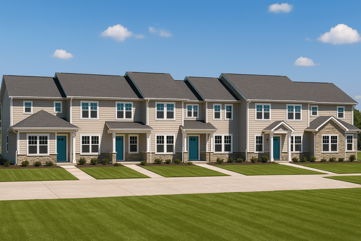 6-Unit Townhome Floor Plan with CAD Designs & Modern Features