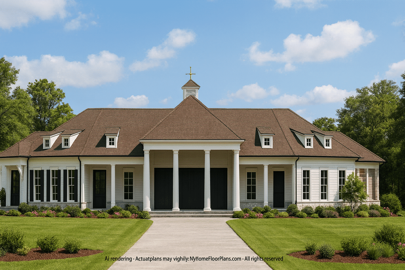 94' Wide Clubhouse Floor Plan – Architectural CAD Blueprints
